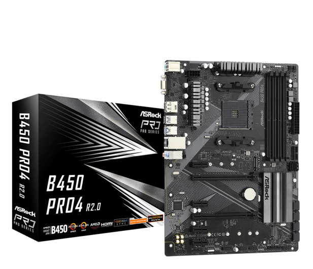 ASROCK Płyta główna Asrock B450 PRO4 R2.0 - 1071824 - zdjęcie